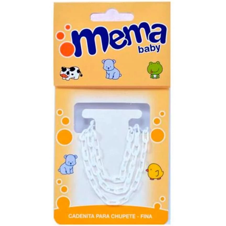 Cadenita Fina Mema Baby Blanca