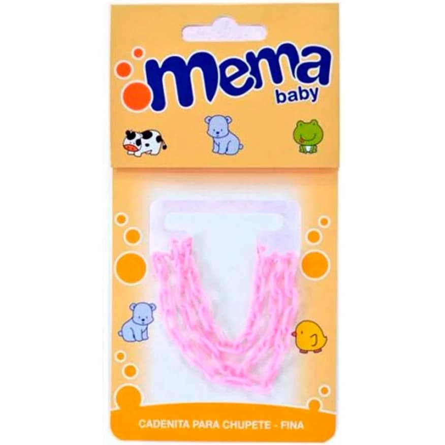 Cadenita Portachupete Fina Rosa Mema Baby