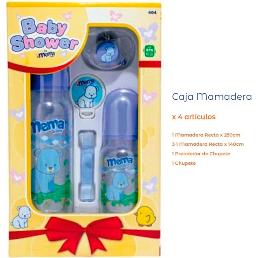 Set Baby Shower Mema 3 Piezas Celeste
