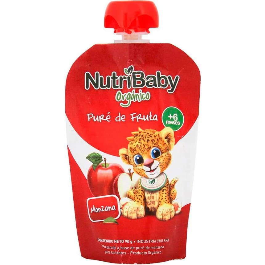 Puré de Manzana Nutribaby Orgánico Pouch 90 g