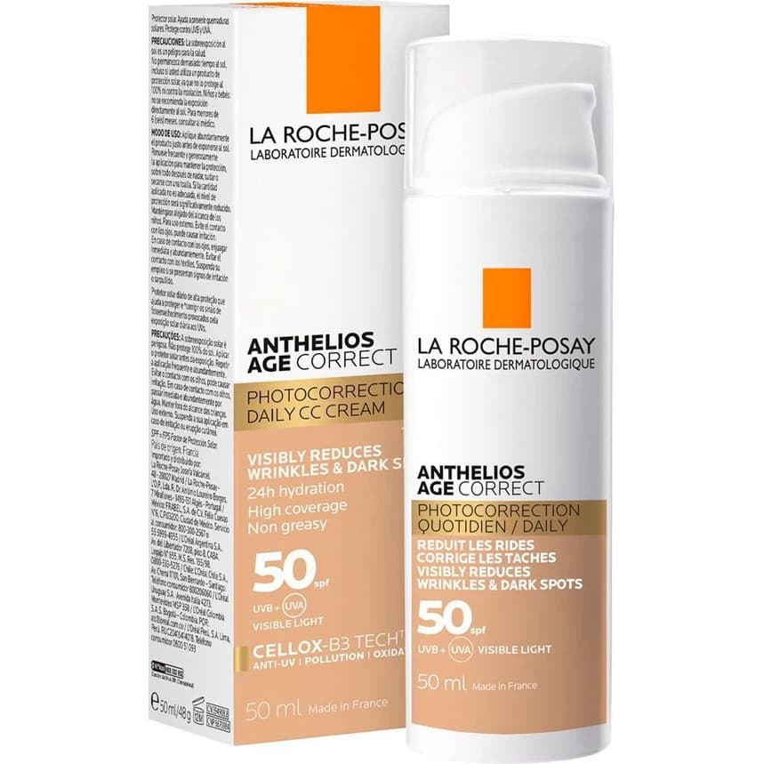 Protector Solar La Roche-Posay Anthelios Age Correct FPS 50 con Color 50 ml