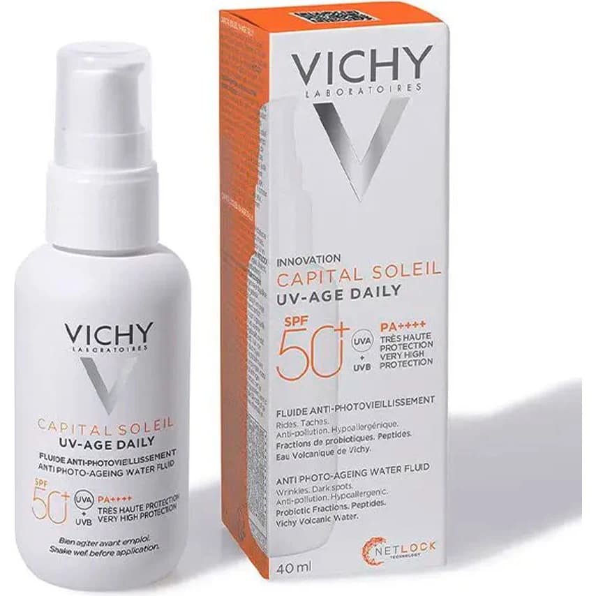 Protector Solar Vichy Capital Soleil UV Age Daily FPS 50 40 ml