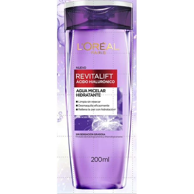 Agua Micelar L'Oréal Paris Revitalift Ácido Hialurónico 200 ml