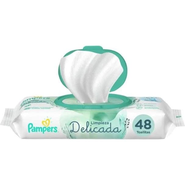 Toallitas Húmedas Pampers Limpieza Delicada x 48
