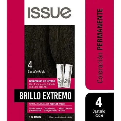 Kit Tintura Capilar Issue Brillo Extremo Tono 4