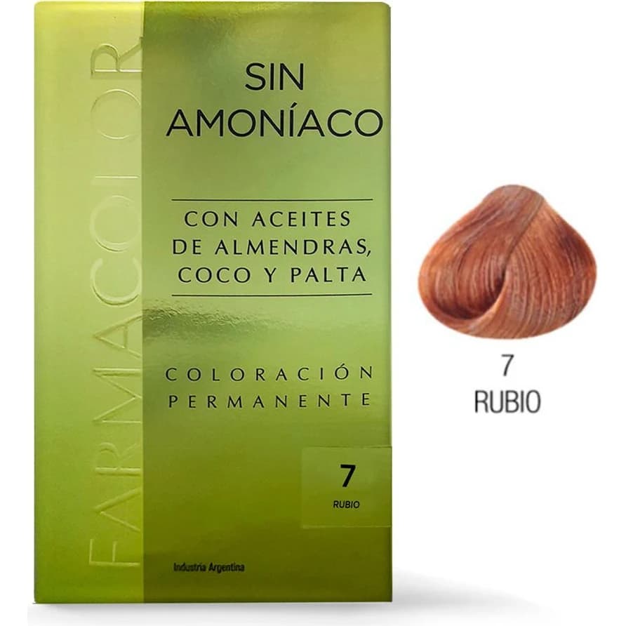 Tintura Capilar Sin Amoniaco Farmacolor Tono 7
