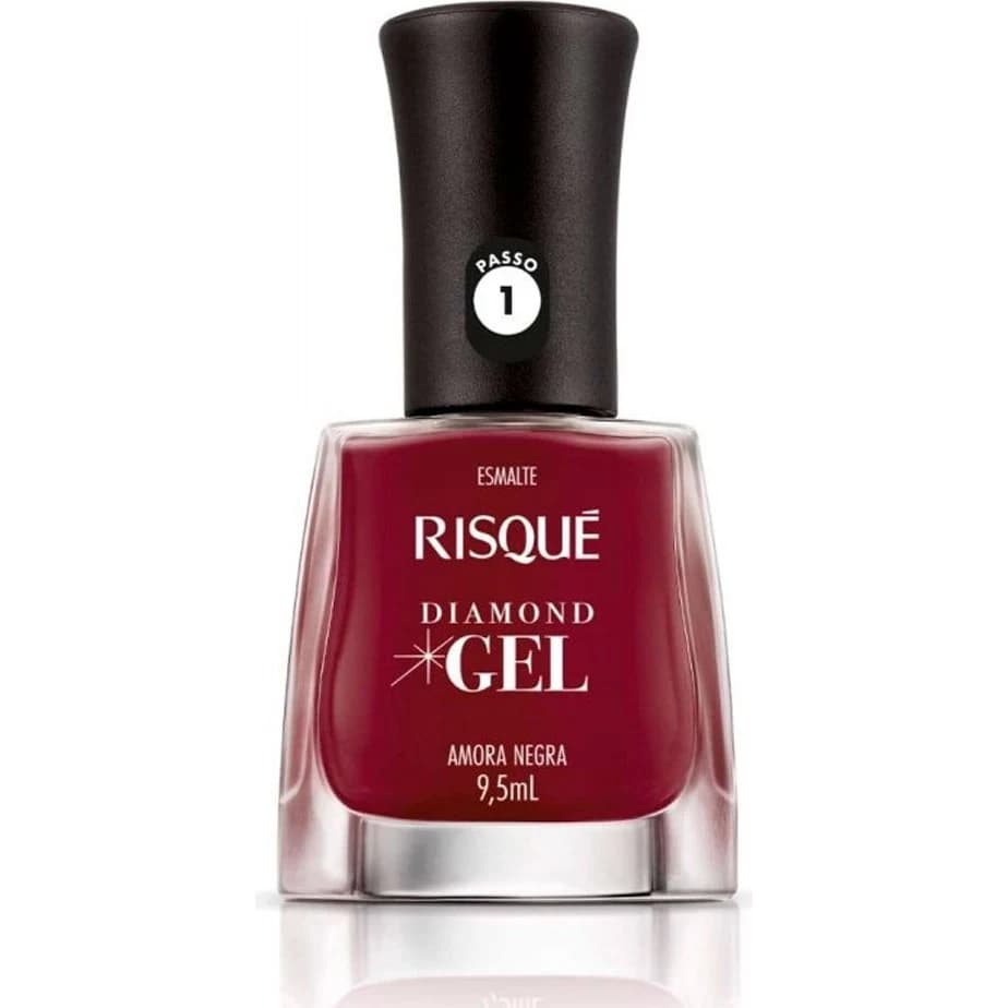 Esmalte de Uñas Risqué Diamond Gel Amora Negra