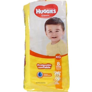 Pañales Huggies Triple Protección Extra Grande X 8