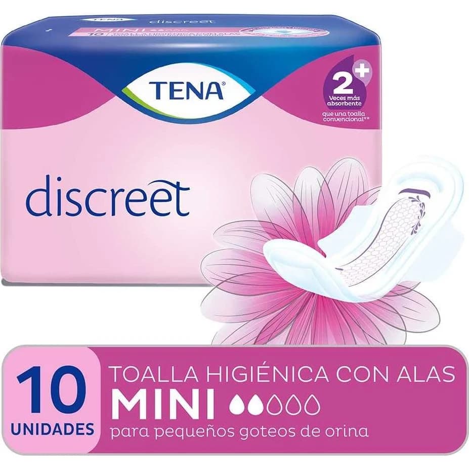 Apósitos para Incontinencia Tena Discreet Mini x10