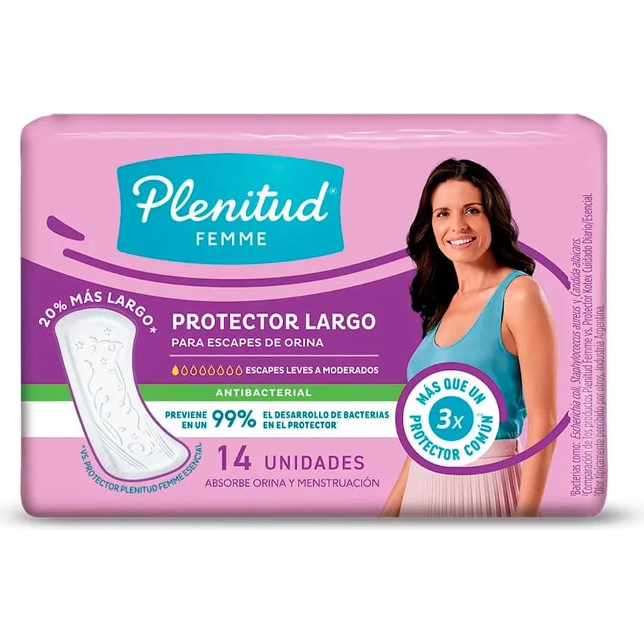 Protector Femenino Plenitud Femme Largo x 14