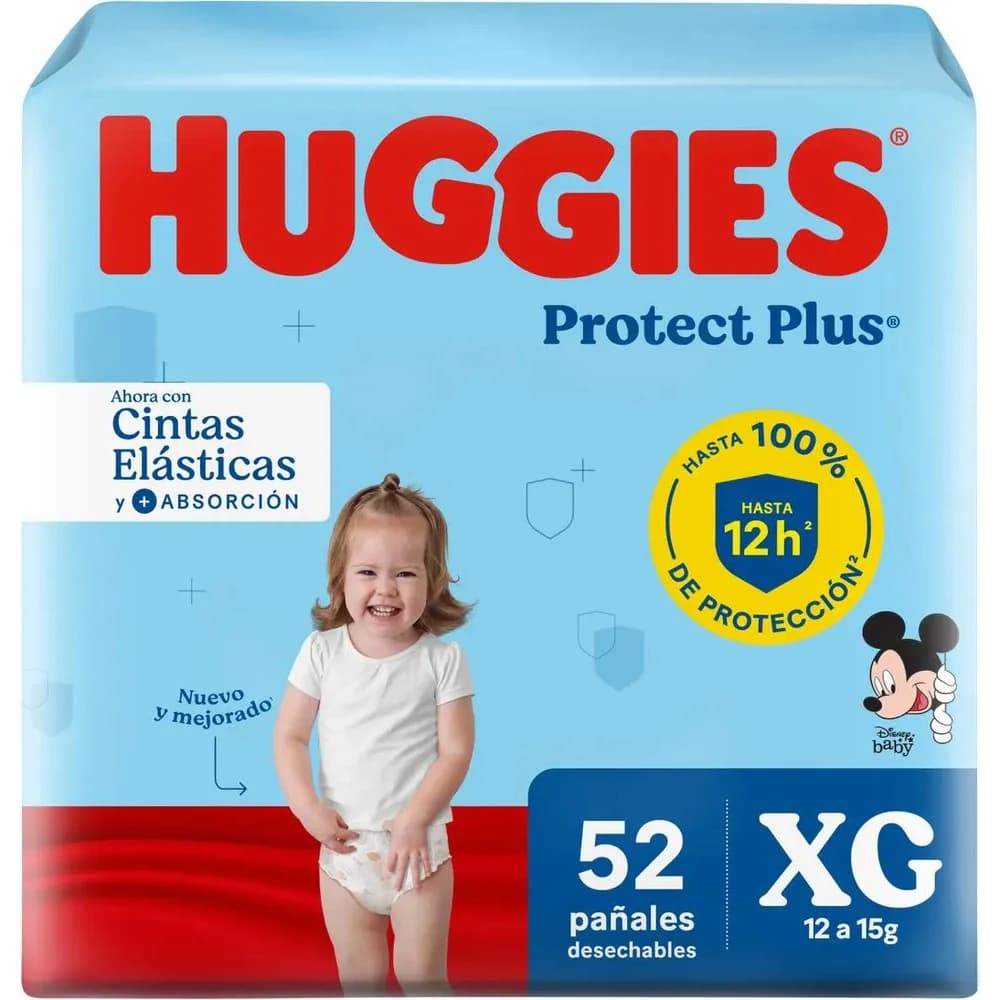 Pañales Huggies Protección Plus Talle XG x52