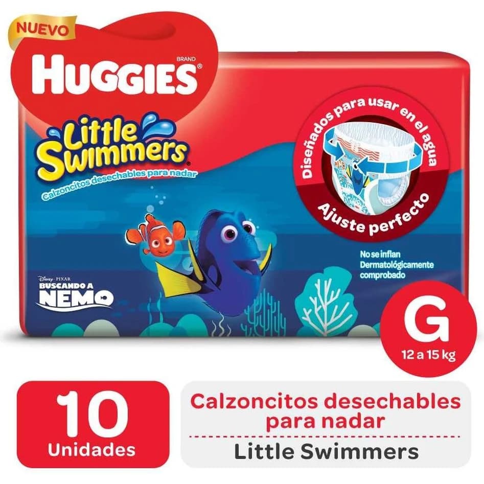 Pañales para Agua Huggies Little Swimmers Grande x10