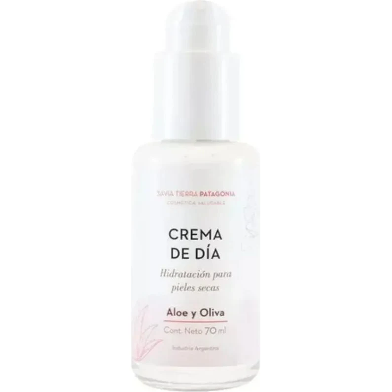 Crema Facial de Día Savia Tierra Patagonia Aloe y Oliva 70 ml