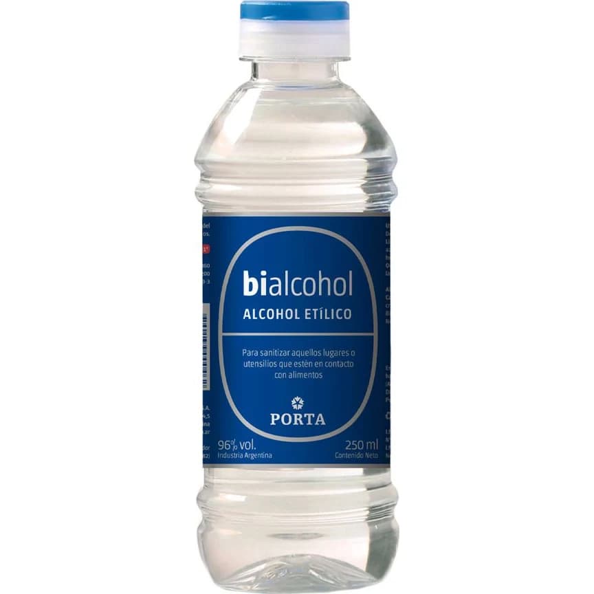 Alcohol al 70% Porta 250 ml Pack x 15