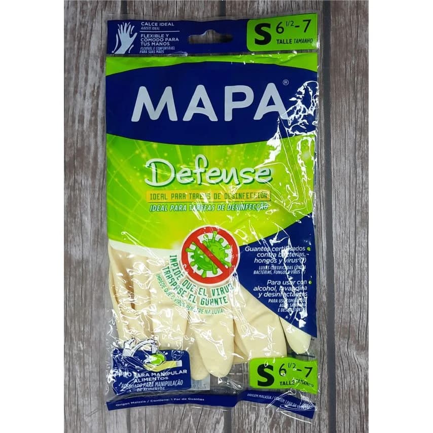Guantes Domésticos Mapa Defense Talle S