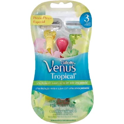 Máquina de Afeitar Gillette Venus Tropical x3
