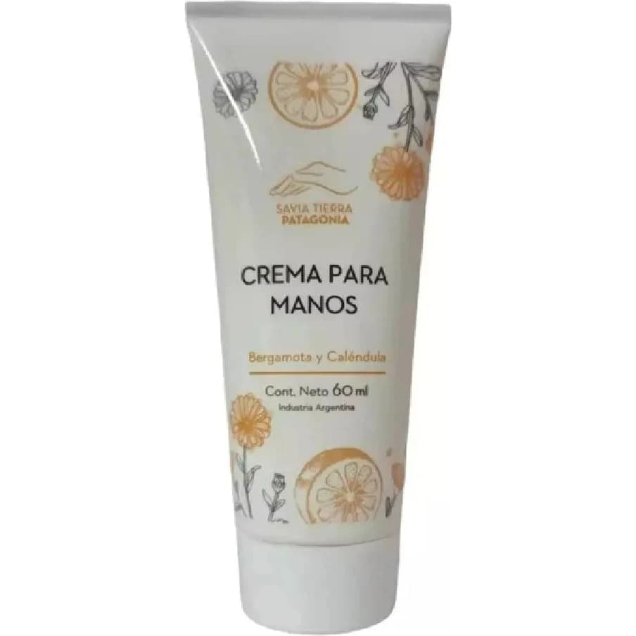 Crema de Manos Savia Tierra Patagonia Bergamota y Caléndula 60 ml