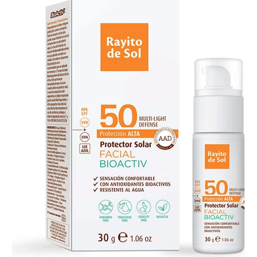 Protector Solar Facial Rayito de Sol Gel FPS 50