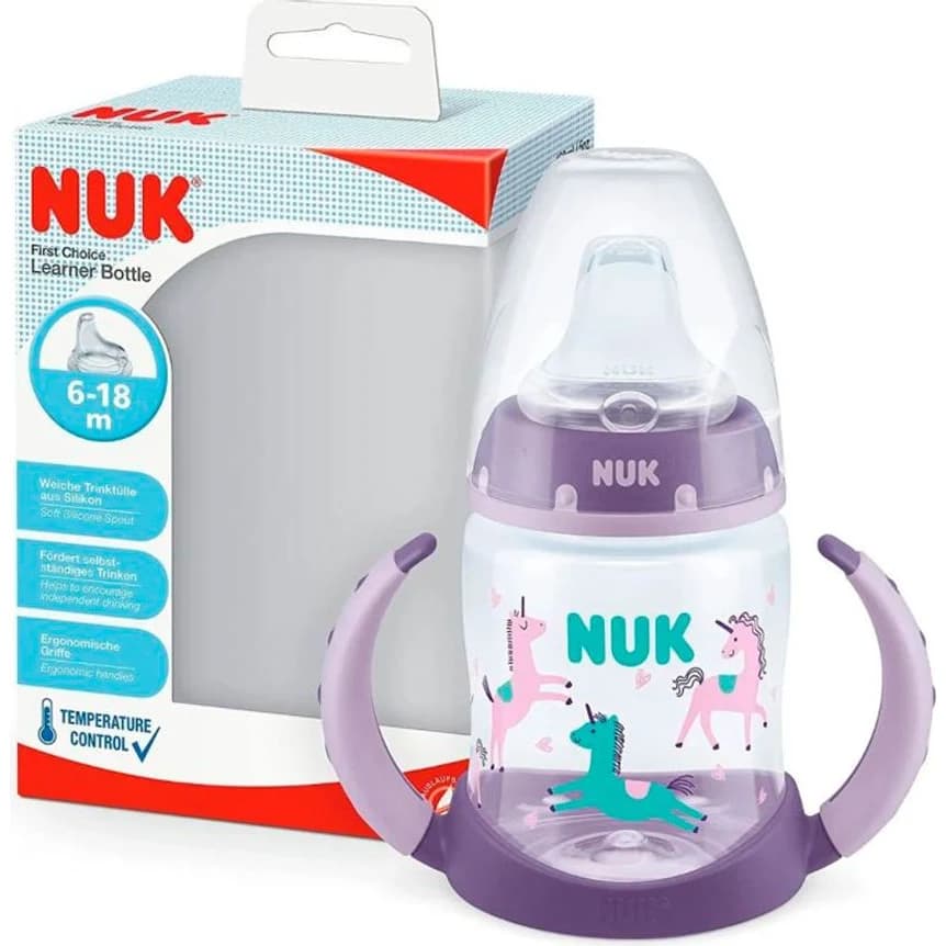 Vaso de Aprendizaje NUK con Control de Temperatura Violeta 150 ml