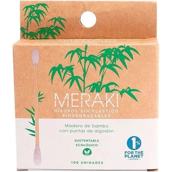 Hisopos de Bambú Meraki x100