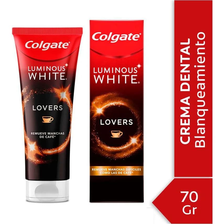 Crema Dental Colgate Luminous White Lovers Cafe 70 g