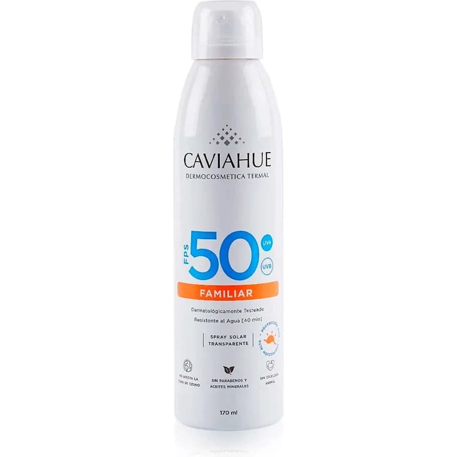 Protector Solar Caviahue Familiar FPS 50 Spray 150 ml