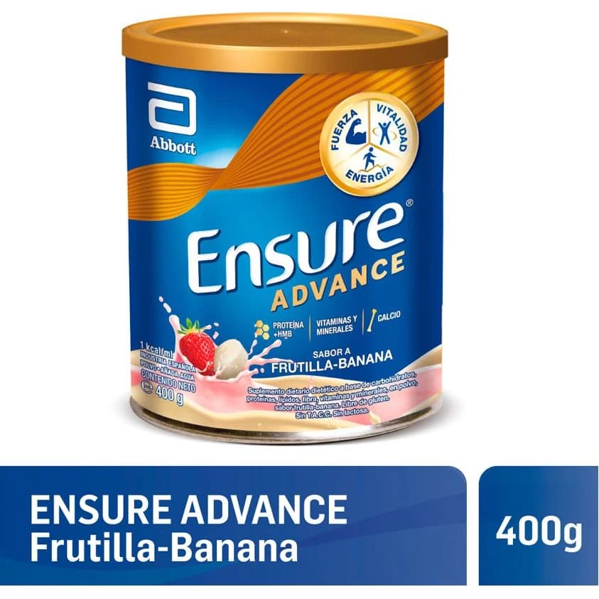 Ensure Advance Banana Frutilla Polvo 400 g