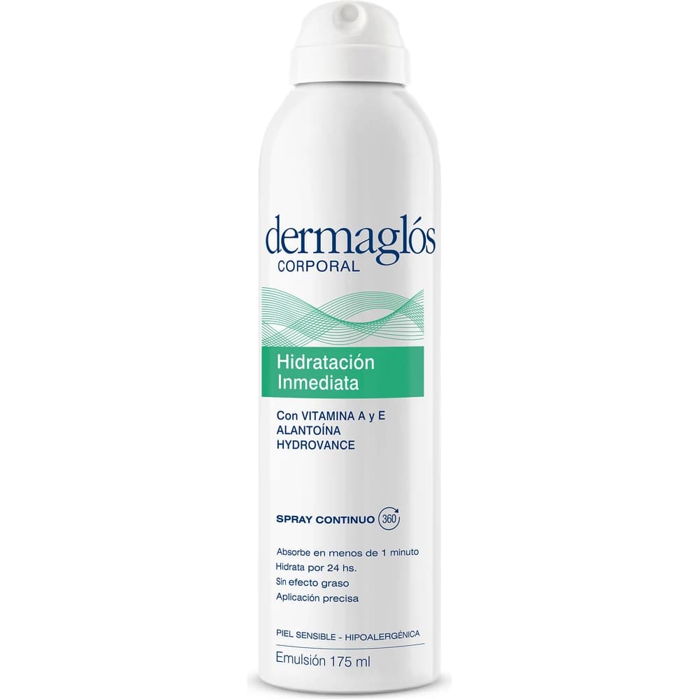 Crema Corporal Dermaglós Hidratación Inmediata Spray 175 ml