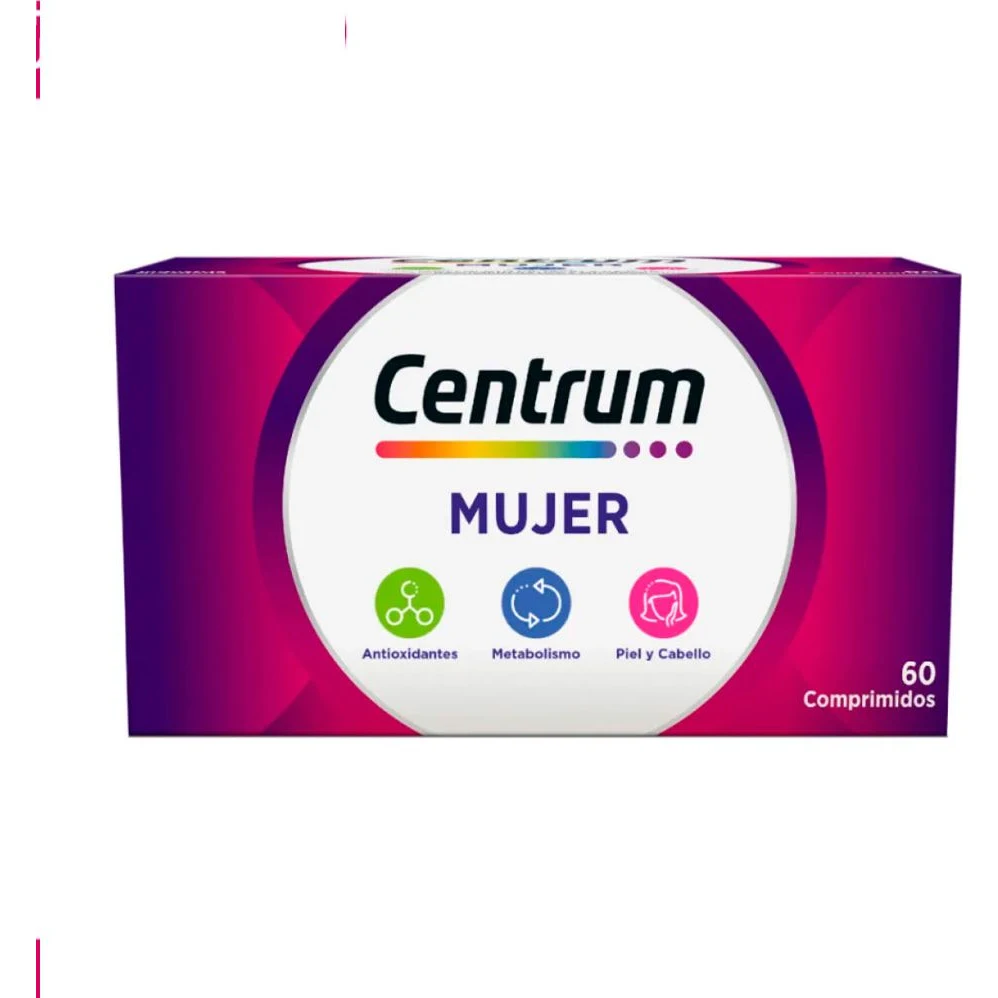 Suplemento Multivitamínico Centrum Mujer 60 Comprimidos