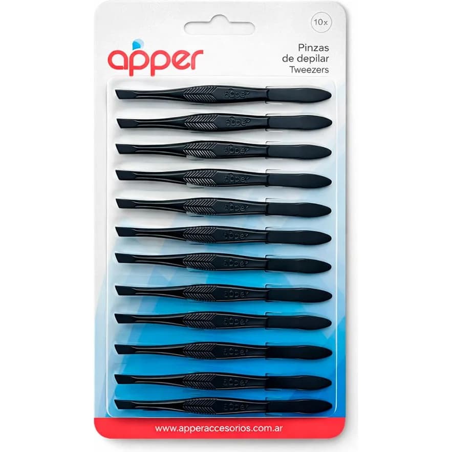 Pinza Depilatoria Negra x12