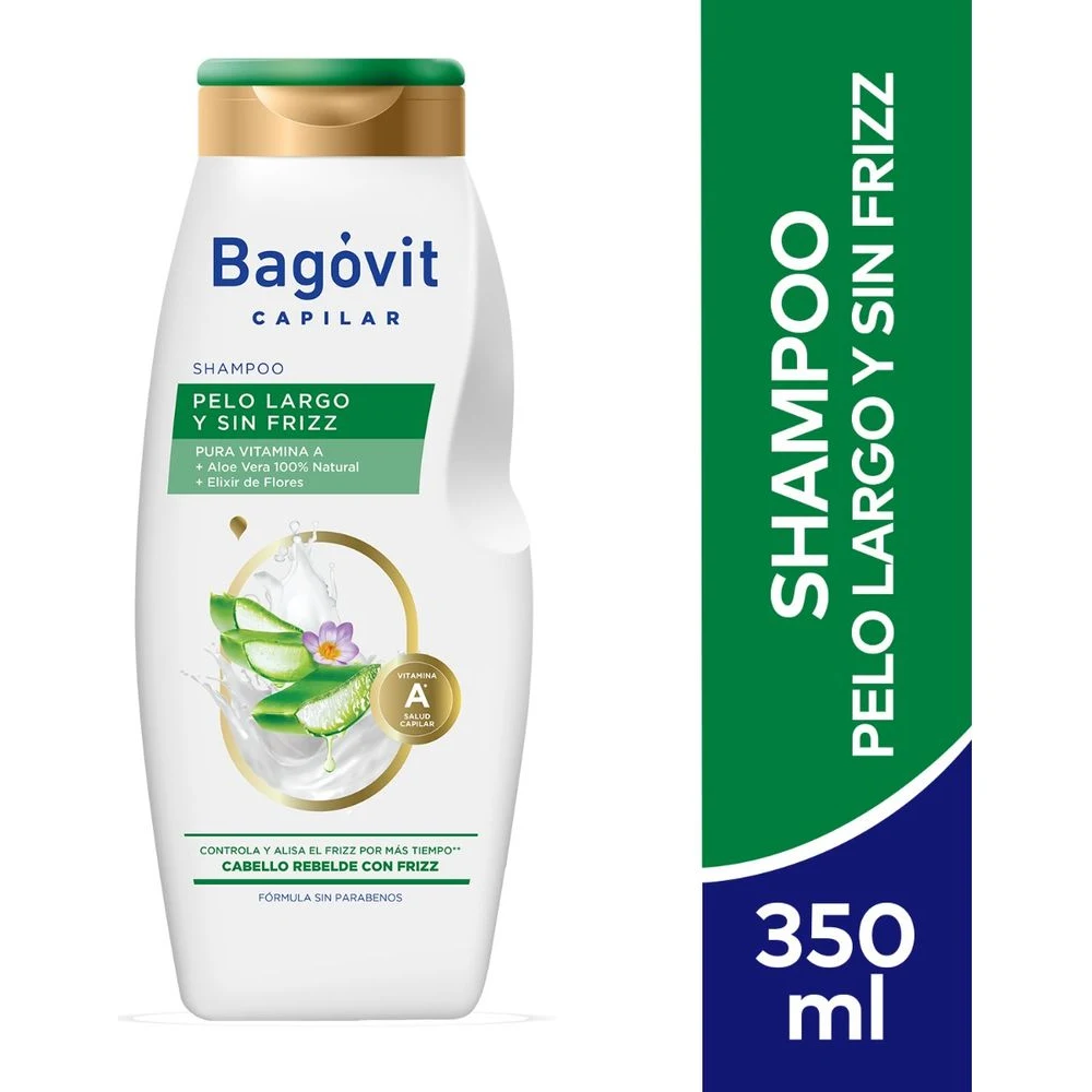 Shampoo Bagovit A Capilar Pelo Largo y Sin Frizz 350 ml
