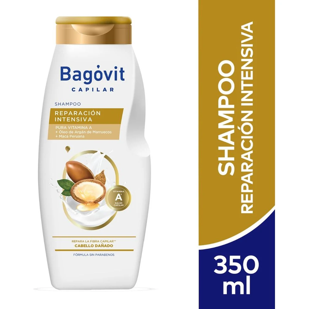 Shampoo Bagovit A Capilar Reparación Intensa 350 ml