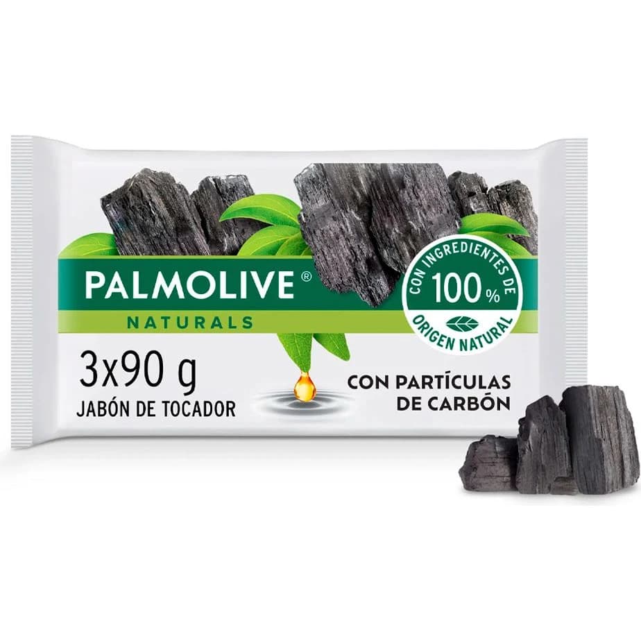 Jabón en Barra Palmolive Naturals Carbón 3 x 90 g