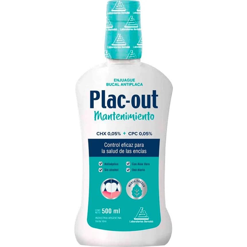 Enjuague Bucal Plac Out Mantenimiento 500 ml