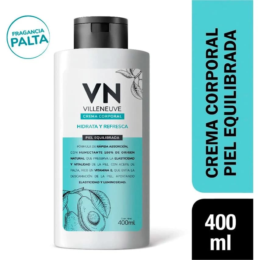Crema Corporal Villeneuve Equilibrio 400 ml