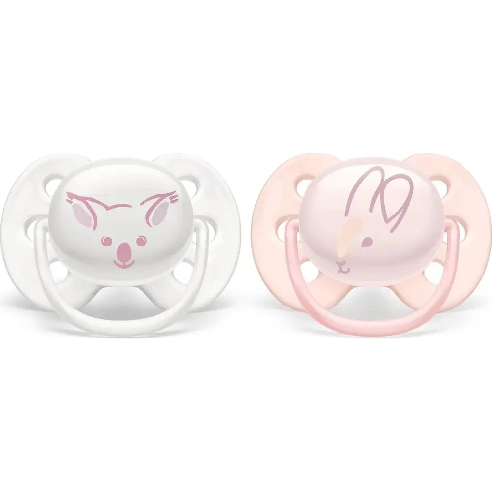 Chupete Avent Ultra Soft 0-6 meses Nena x2