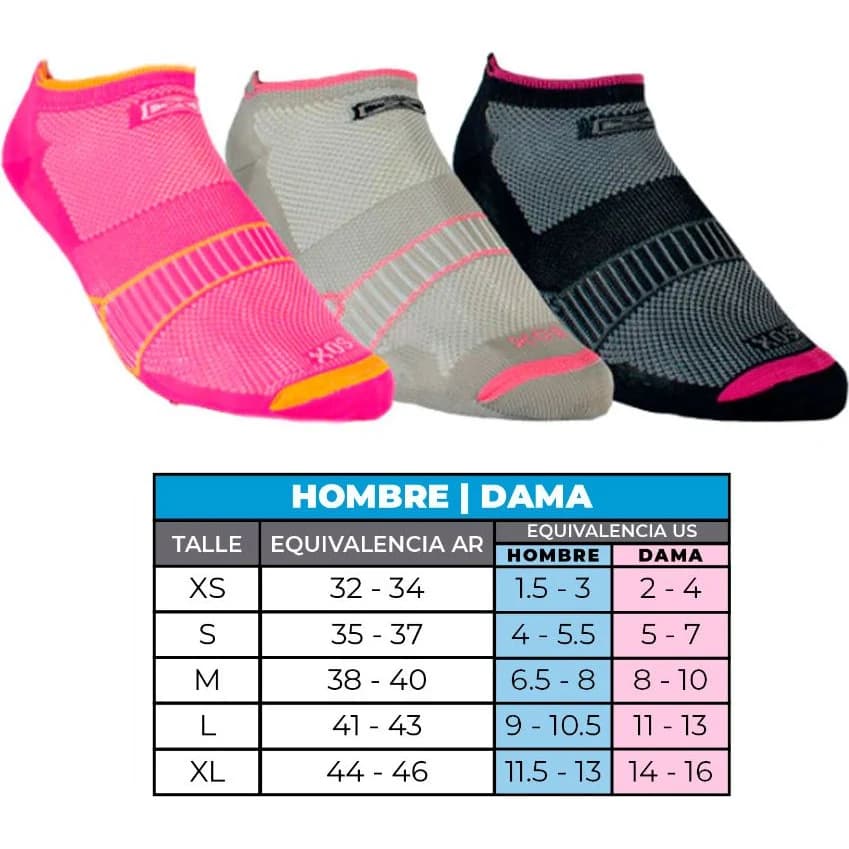 Soquetes de Dama Sox Tripack Talle S