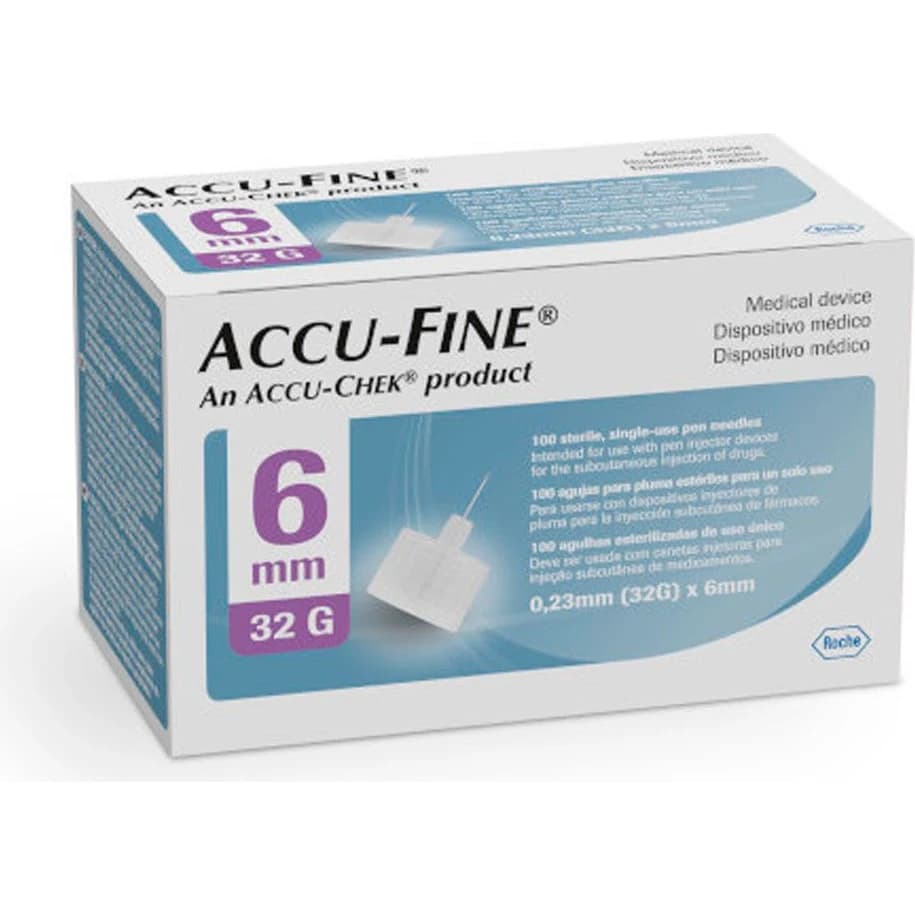 Aguja Accu-Fine 32G 6mm x100
