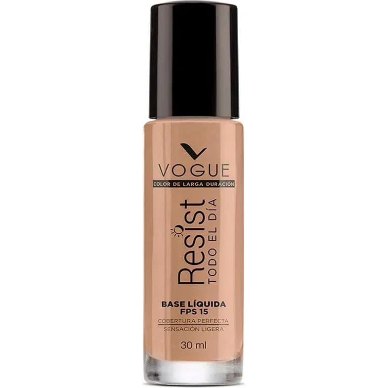 Base de Maquillaje Líquida Vogue Resist Todo El Día Bronce 30 ml