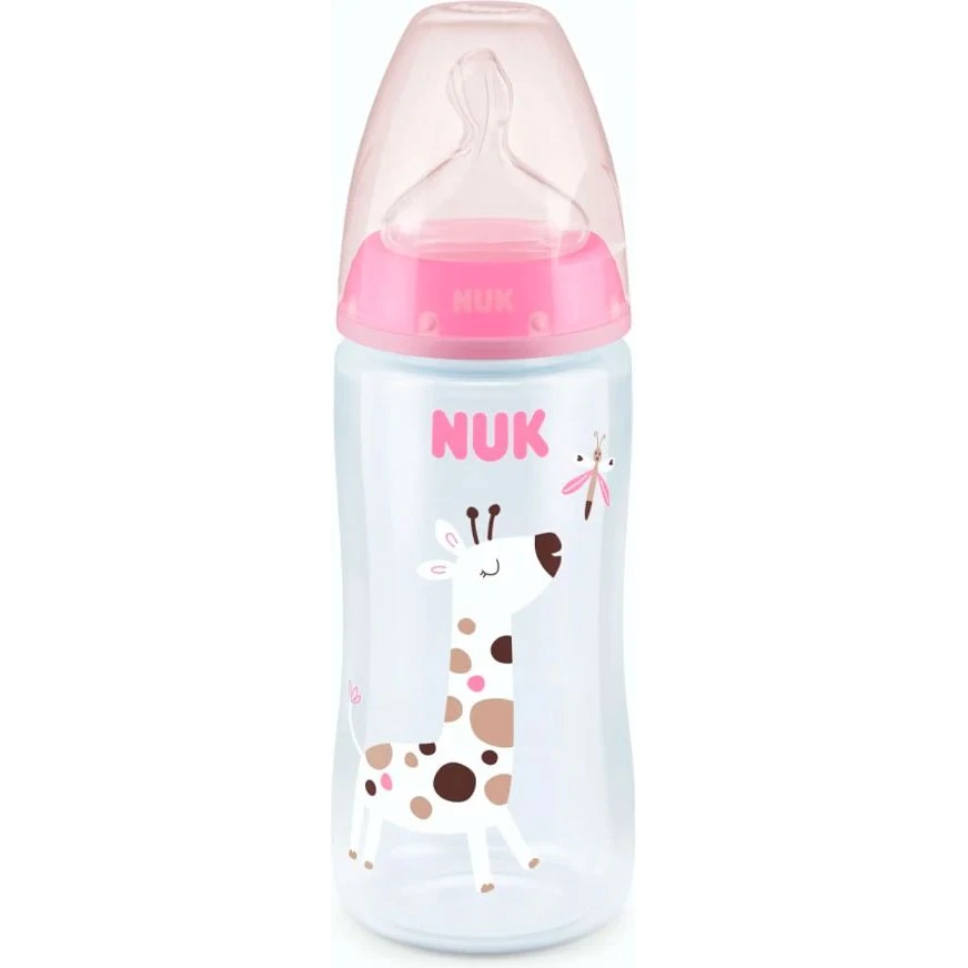 Mamadera NUK First Choice+ Jirafa 300 ml con Control de Temperatura