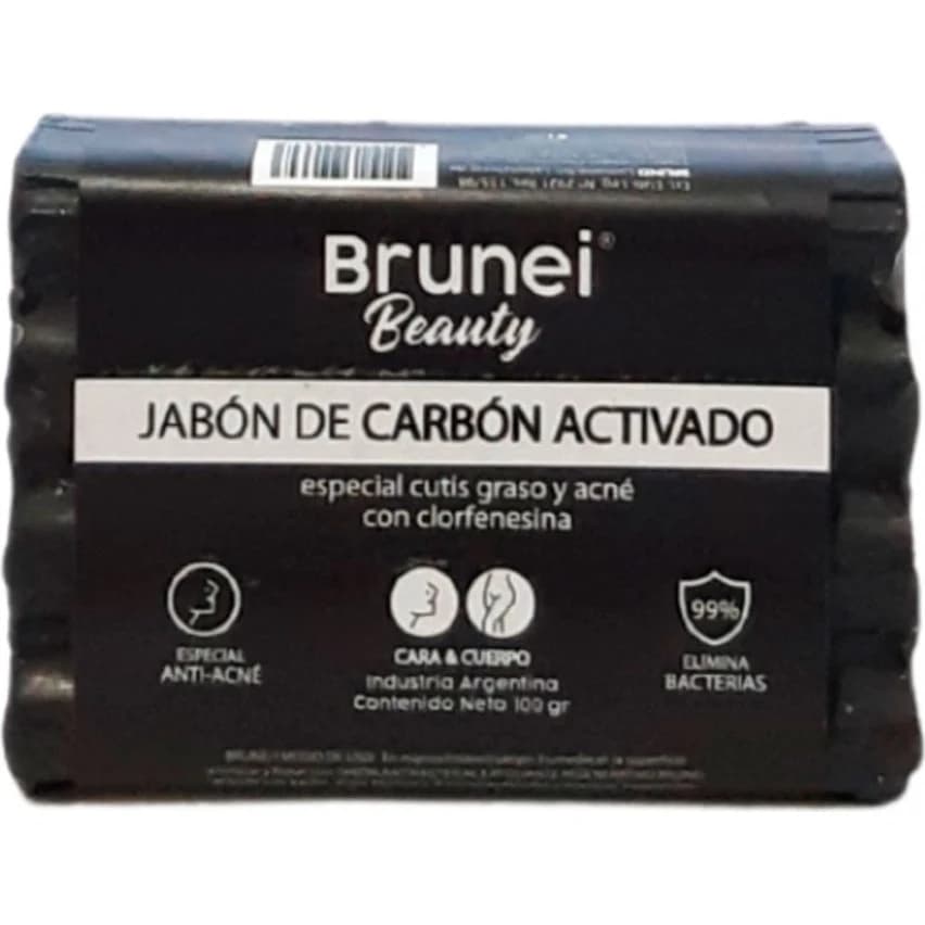 Jabón en Barra Brunei Carbon Activo 100 g