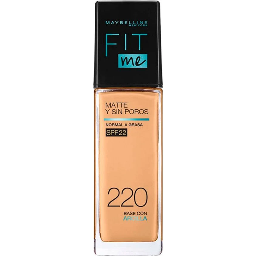 Base de Maquillaje Maybelline Fit Me Mate + Poros Tono 220