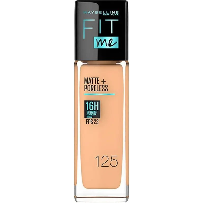 Base de Maquillaje Maybelline Fit Me Matte + Poreless Tono 125