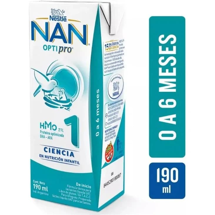 Fórmula Infantil NAN 1 OptiPro HMO Listo para Usar 190 ml