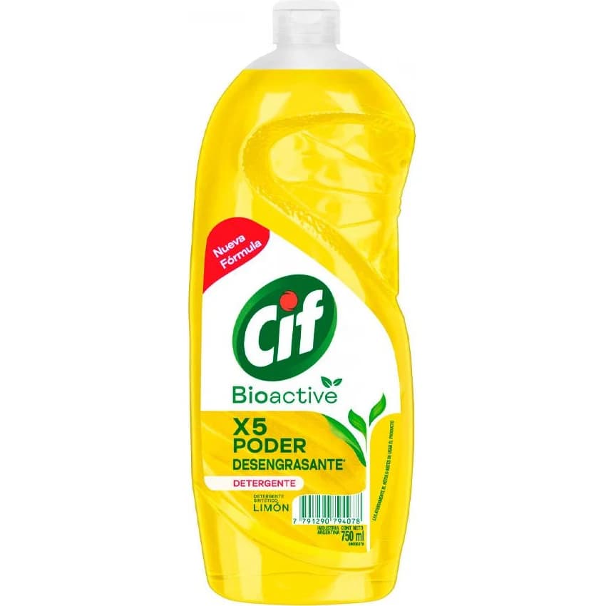 Detergente Gel Cif Bio Limón 750 ml