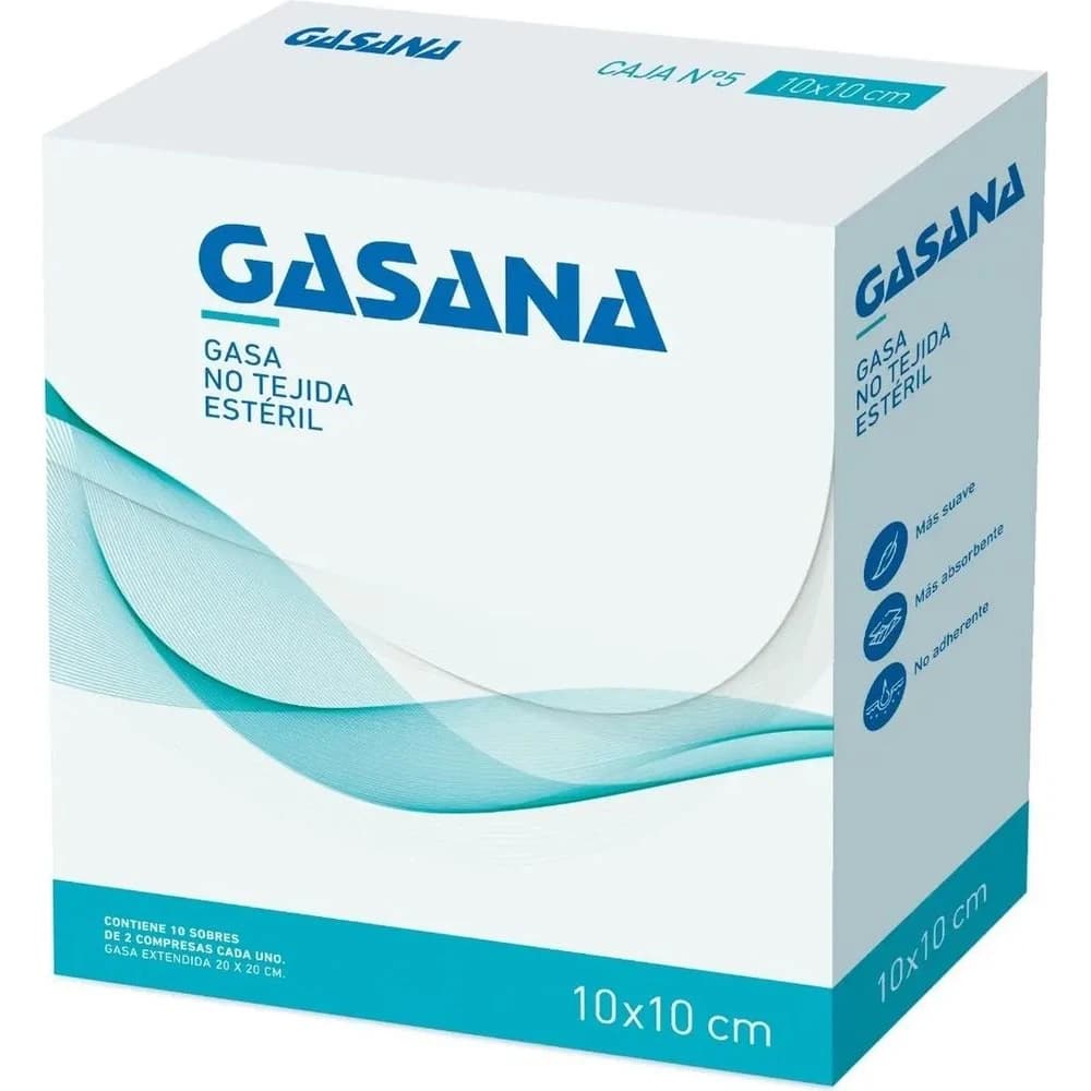 Gasa Estéril N°5 10x10 cm Pack 10 Sobres