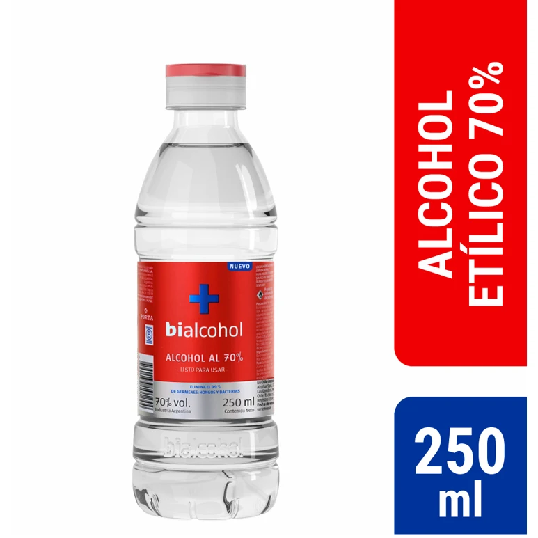 Alcohol Etílico 70% Bialcohol 250 ml
