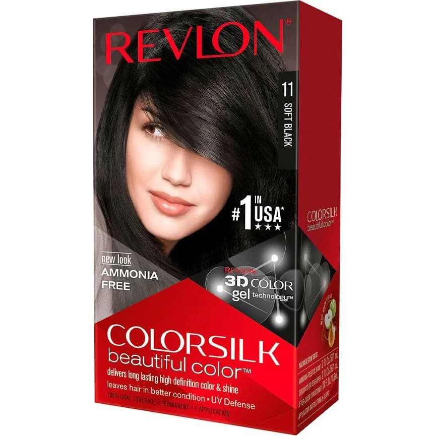 Tinte Revlon ColorSilk 3D 11 Negro Suave