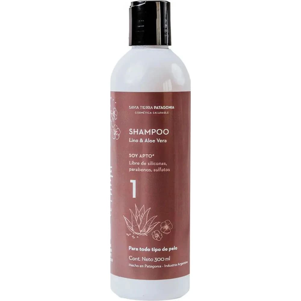 Shampoo Savia Tierra Lino y Aloe 300 ml