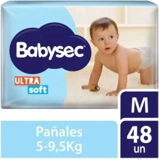 Pañal Babysec Ultraseco M 44 Unidades